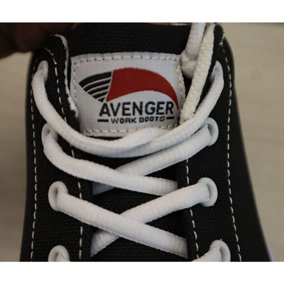 Avenger F2413-18 Men's Sz 9 Black/White Alley Cap Toe Work & Safety Boots - Picture 6 of 9